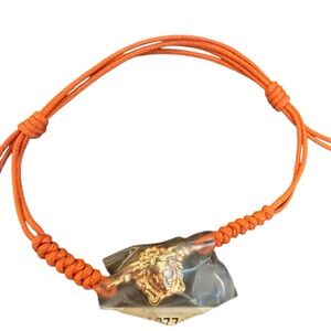 Versace Orange and Gold Bracelet